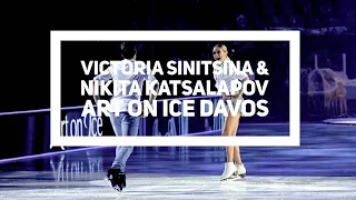 Russian ice skaters Victoria Sinitsina & Nikita Katsalapov & Bastian Baker Davos Switzerland