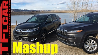 2017 Honda CR-V vs Jeep Cherokee Mashup Review: And The Best Compact Crossover is...