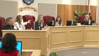 Heated school board meeting