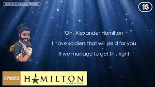 #18 Hamilton - Guns And Ships (VIDEO LYRICS)