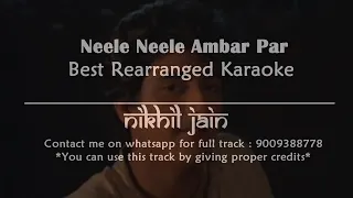 Neele neele ambar par - Kalaakaar | Best Karaoke with lyrics | Nikhil Jain