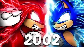 Evolution of KNUCKLES vs BLUE Sonic (1996 - 2024)