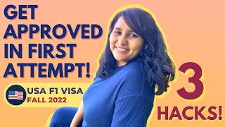 Fall 2023 F1 visa interview first attempt | 3 MUST KNOW questions to get approved | USA Student visa