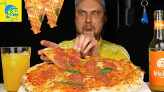 (Mukbang) ASMR eating pizza (50,000 special) 💙💛 (English subtitles) - GFASMR