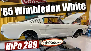 1965 Mustang K code Wimbledon White