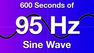 95Hz Sine Wave Test Tone - 600 Seconds (10 Minutes)