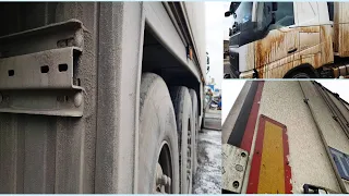 HUGE truck cleaning: MUDDY VOLVO chiller truck reset to factory! How SHINY cleaning NANO shampoo?!