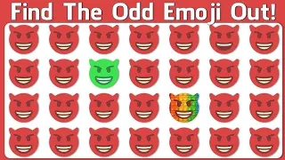 HOW GOOD ARE YOUR EYES #60 | FIND THE ODD ONE OUT | EMOJI PUZZLE QUIZ