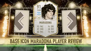 FIFA 21 | BASE ICON MARADONA PLAYER REVIEW