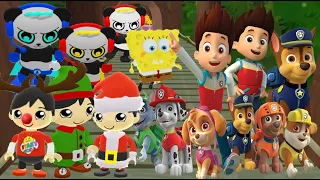 All Characters Unlocked in Tag with Ryan vs PAW Patrol Ryder Runner - Combo Panda vs All Costumes