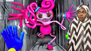 BREAKING POPPY PLAYTIME CHAPTER 2 AND SCREAMING AT MOMMY LONG LEGS IN SCARY TOY ANIMATRONICS FACTORY