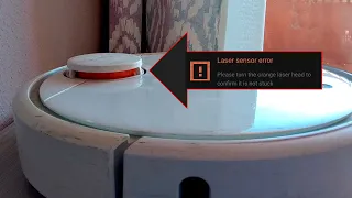 Error 1. Laser sensor error: no gira en Xiaomi Mi Robot Vacuum (Roborock)