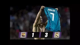 Barcelona vs Real Madrid 1-3 - All Goals & Extended Highlights - Spanish Super Cup 13/08/2017 HD Goa