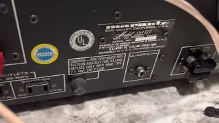 Marantz 2230 receiver demo