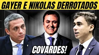 DERROTADOS E SEM GRAÇA. COVARDES, DIZ DEPUTADO.