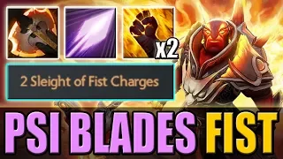 Double Sleight of Fist with TA Psi Blades & Battle Fury [Crazy AoE Battle] Dota 2 Ability Draft