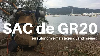 SAC de GR20 en autonomie