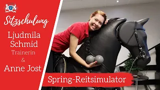 Spring- Reitsimulator mit Ljudmila Schmid und Anne Jost