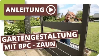 Gartengestaltung mit BPC - Zaunelementen und Gartenbeleuchtung Ideen & Tipps