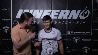 Post Fight Interview Winner INNFERNO FC 6 - Davlet Karataev