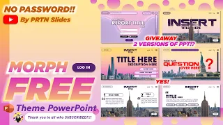 FREE 2 Aesthetic PowerPoint Template in MORPH | NO PASSWORD! | By PRTN Slides
