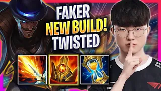 FAKER IS SO GOOD WITH NEW TWISTED FATE BUILD! - T1 Faker Plays Twisted Fate MID vs Katarina!