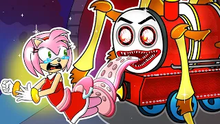 Please Save Me - Amy Sad Story - ESCAPE CHOO-CHOO CHARLES - Sonic The Hedgehog 2 Animation Funny