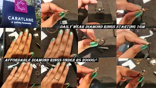 Affordable Diamond Ring Collection Under Rs 20000/-💍💎| Light Weight Diamond Rings Starting at 1 gm💎🔥