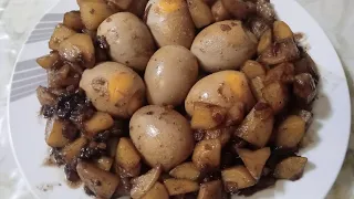 Adobong itlog with potato