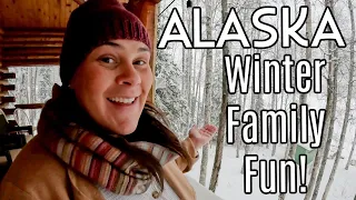 Alaska Winter Family Fun | Snow, Games, and Yummy Food!