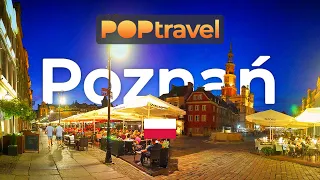 Walking in POZNAN / Poland 🇵🇱- Night Tour - 4K 60fps (UHD)