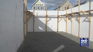 Concrete home being built in Holyoke for family overcoming domestic abuse