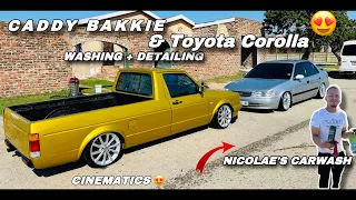 Caddy😍 & Toyota Corolla 160i | Wash and Detail💦😍🔥| Cinematics & Mk1 Spinning 💨| EP 2 Nicolae’s 🚗🫧💦🛀