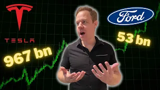 Elon Musk's Tesla worth 20x Ford selling 1/10th the cars? How? Understanding Company Valuation