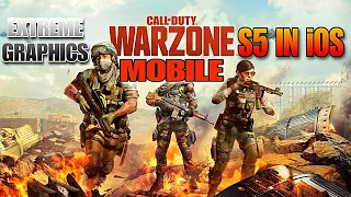 WARZONE MOBILE season 5 gameplay on iOS smooth graphics 60 fps