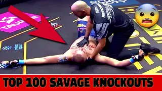 Top 100 MMA & BOXING, KICKBOXING SAVAGE Knockouts in August 2023