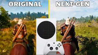 Witcher 3 NEXT GEN VS Original on Xbox Series S | GRAPHICS TEST