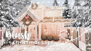 Roblox Bloxburg - No Advanced Placing Loft Blush Christmas House - Minami Oroi