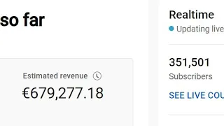 A 350.000 Subscribers Channel got me € 680.000