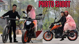 BUYING A NEW BIKE DUKE 250 ?🤔 || BUDI SANGA PHOTO SHOOT GARDAI @Puku-vlog