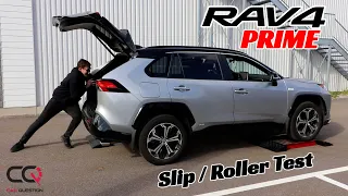 Toyota Rav4 Prime AWD-E Slip / Roller Test | When TRAIL MODE is NOT better!