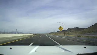 Driving North out of Las Vegas on Interstate 15