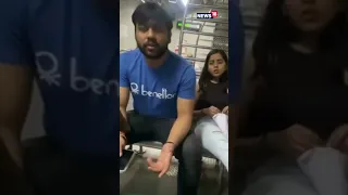 Viral | Mumbai Local Train Video | Two Passengers Misbehave In Mumbai Local Train | Viral Shorts