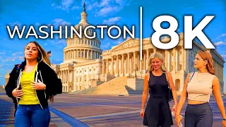 🔥👙 Washington 8K DC Walking Tour ULTRA HD HDR 60 FPS - Petal Rocky