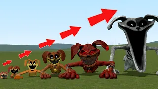 ALL DOGDAY POPPY PLAYTIME CHAPTER 3 SIZE COMPARISON!! in Garry's Mod !!!