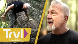 Russell Finds Collection of Possible Bigfoot Nests| Expedition Bigfoot | Travel Channel