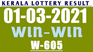 01/03/2021 WIN-WIN W-605 KERALA LOTTERY RESULT