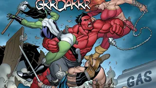 Red Hulk Destroza a She Hulk y a Su Trío de Mujeres #Shorts #marvl #comics #tbt