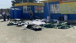 Viele Tote und Verletzte bei Angriff auf Bahnhof in Kramatorsk | AFP