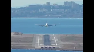 Airbus A380 landing at Nice Côte d'Azur Airport